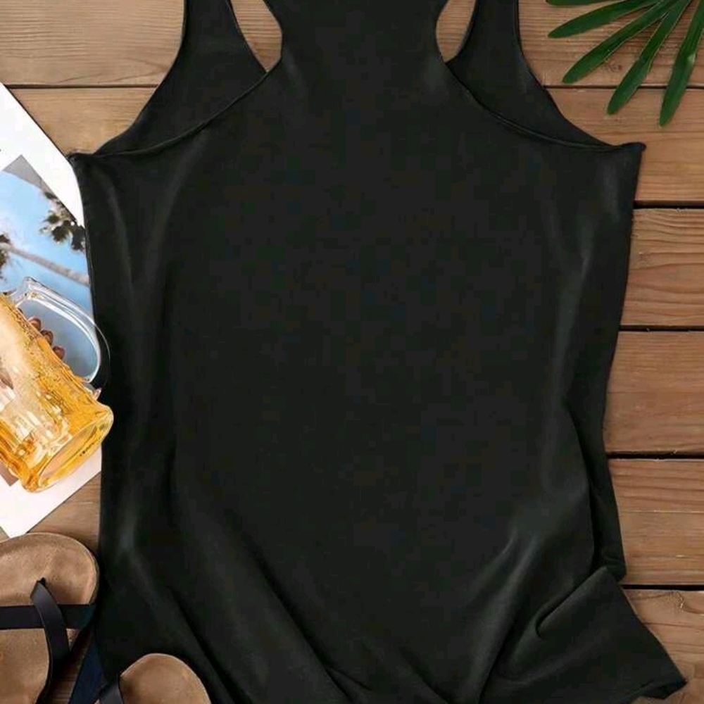 Black Rhinestone Skull Tank Top - Picture 2 of 2